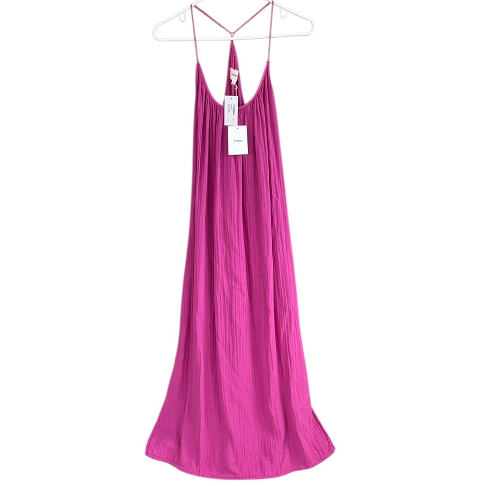 NWT XiRENA TALIA Gauze Dress Purple Wine Size Medium Retail $248.00